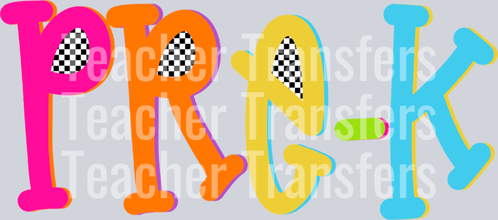 PRE-K COLORFUL CHECKERED