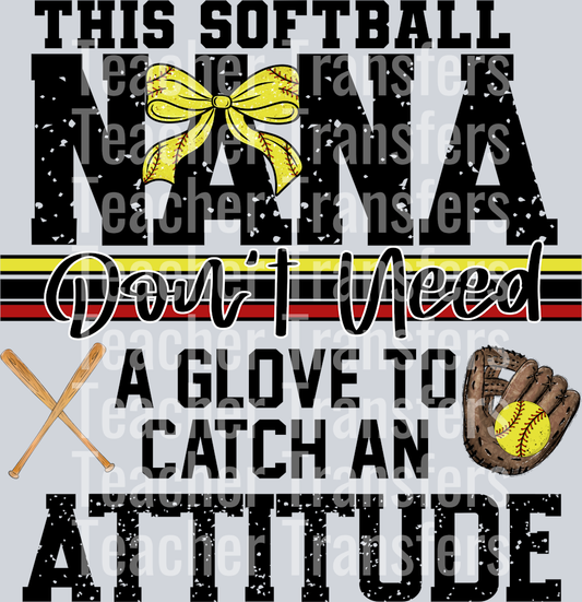 This softball nana don’t need a glove 2