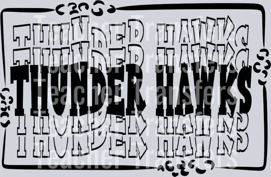 STACKED MASCOTS Thunder Hawks