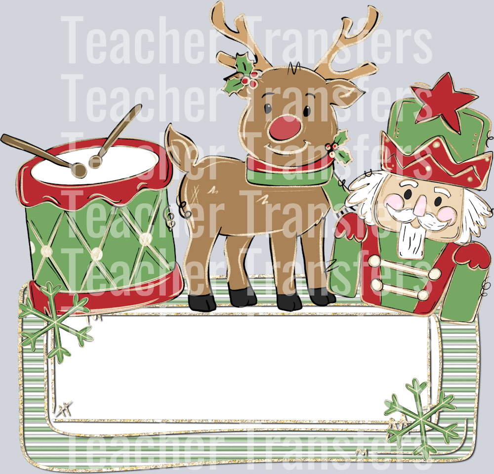 CHRISTMAS NAME PLATES GREEN