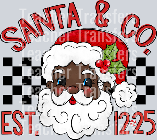Santa and Co Est 12 25 Dark Tone