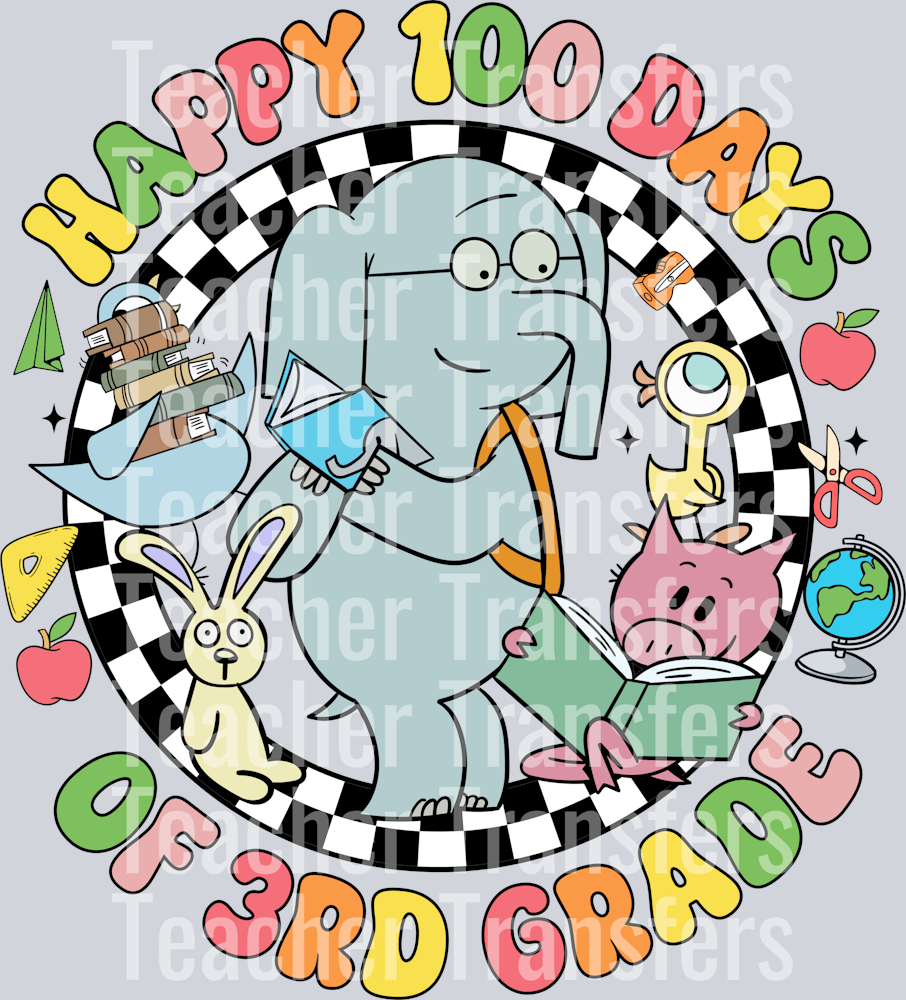 OR 16122024 NHUY Happy 100 Days Of 3rd Grade Elephant And Piggie