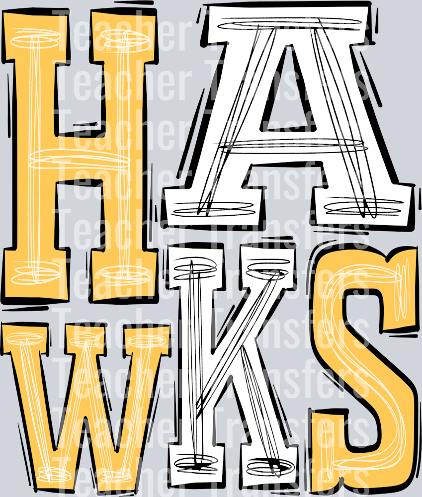 Hawks Yellow White