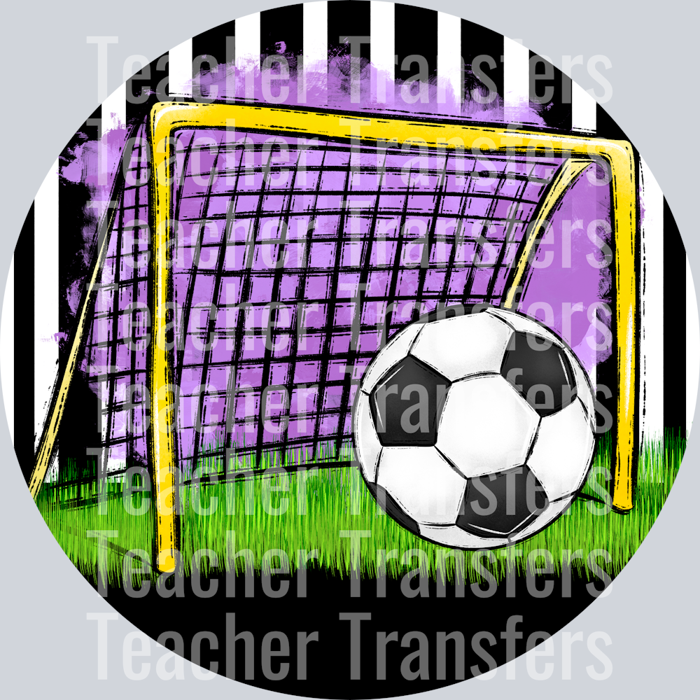 Soccer Bag Tag Ornaments PURPLE