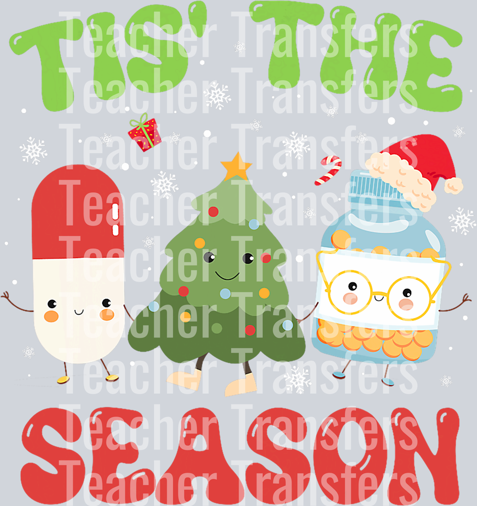 CPhT Pharmacy Technician Christmas Shirt Xmas Tis The Season T-Shirt