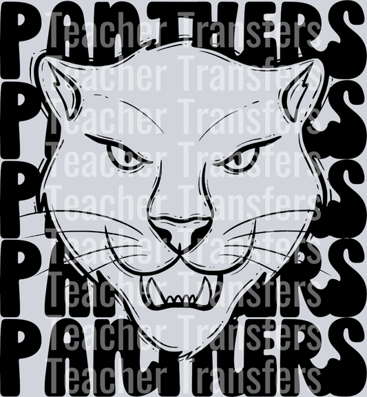 Stacked Mascots Panthers