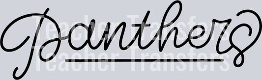 Hand Lettered Panthers