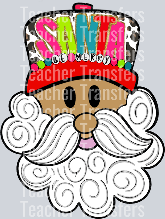 Santa leopard trucker