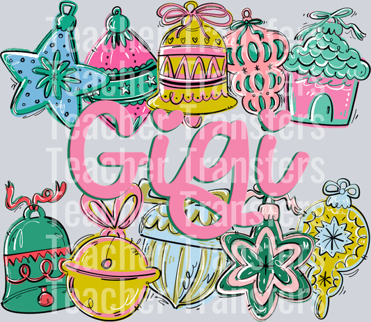 ORNAMENT NAME FRAME GIGI