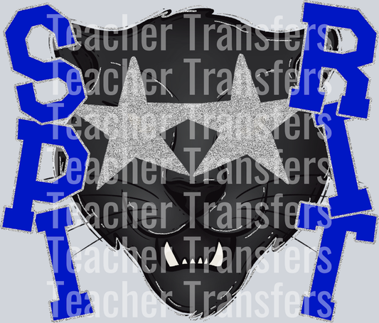 Starry Eyed PANTHER ROYAL AND SILVER