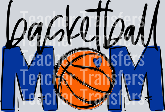 Basketball Mom Royal Blue No Flowers