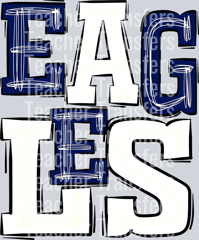 Eagles Navy White