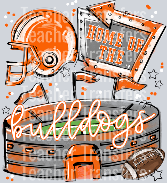 HOME OF THE STADIUMS BULLDOGS ORANGE