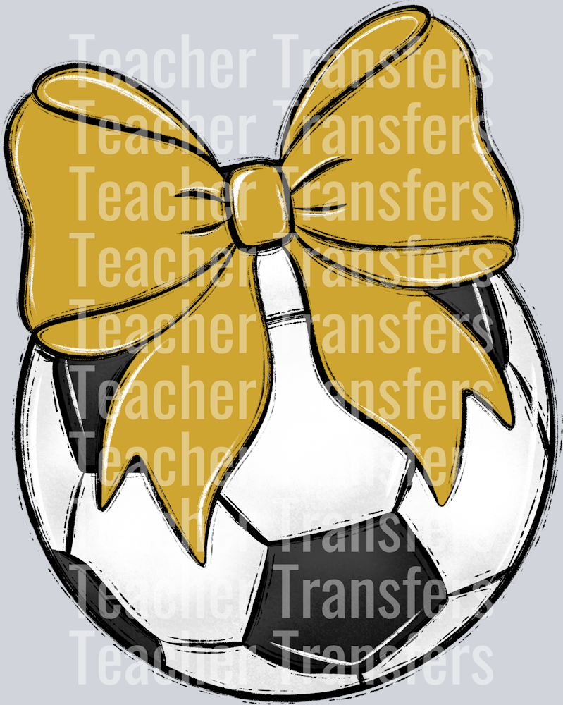 Bows and Balls Soccer Vegas Gold