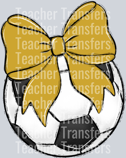 Bows and Balls Soccer Vegas Gold