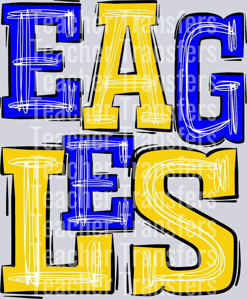 Eagles Blue and Yellow