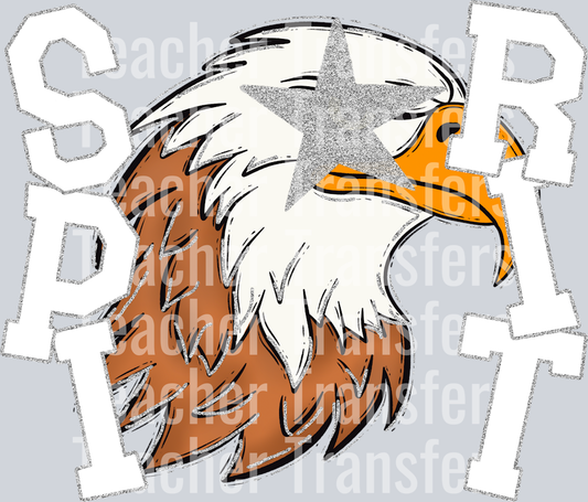 Starry Eyed Eagle White Silver