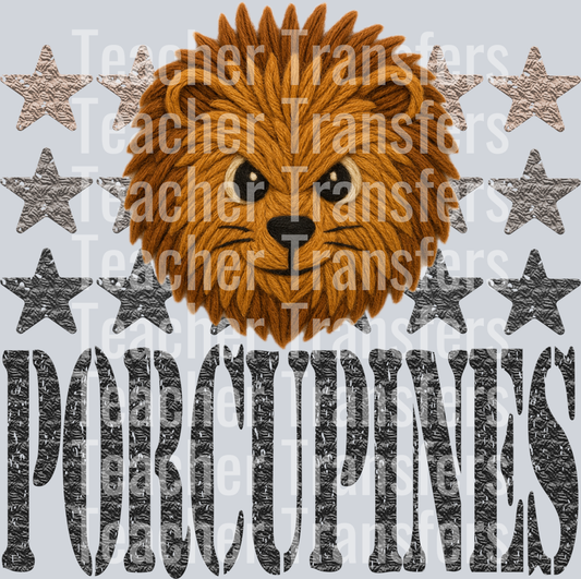 YARN MASCOTS PORCUPINES