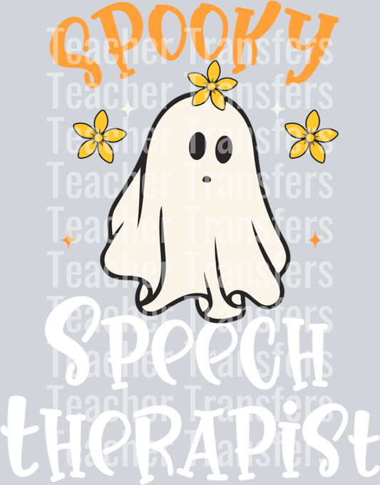 SLP Halloween Spooky Speech therapist Halloween Sweatshirt