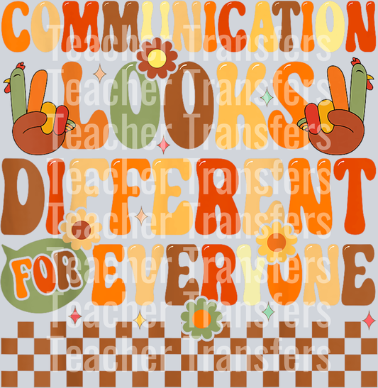 Speech Therapy Turkey SLP Therapist Fall Thanksgiving Autumn T-Shirt