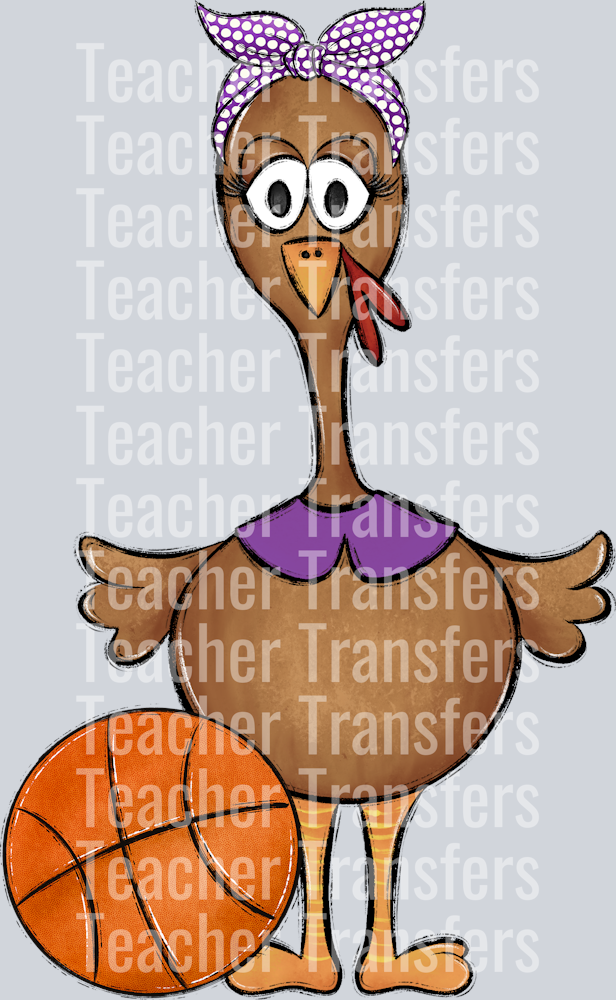 Turkey Family Set Girl Purple BASKETBALL