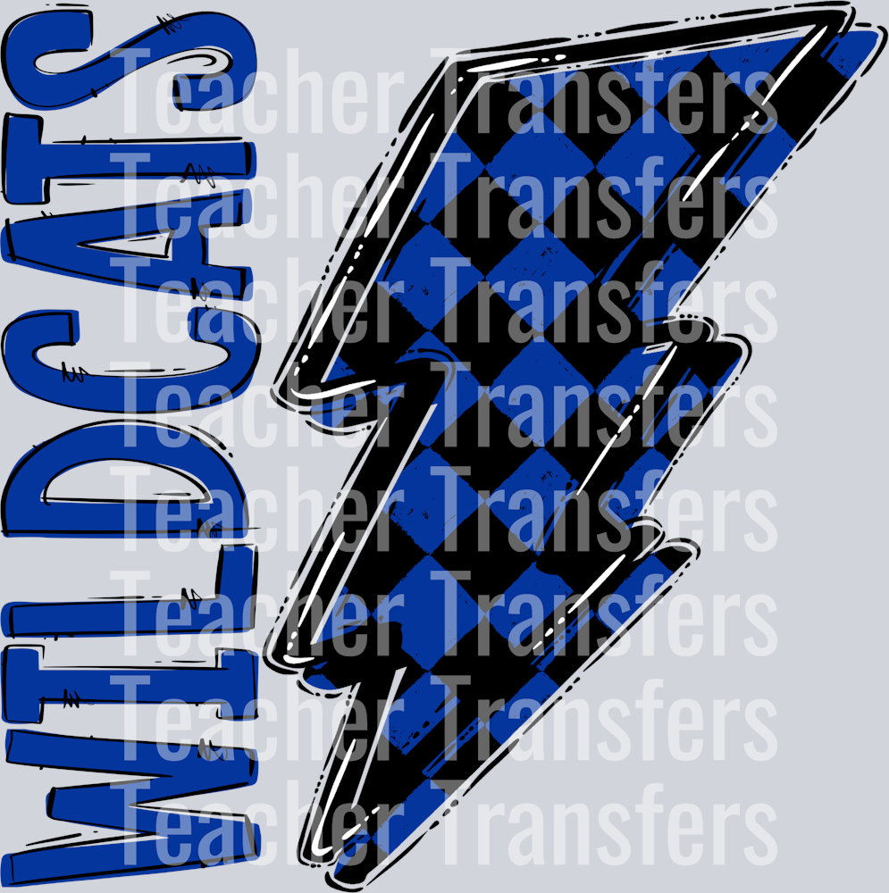 Team Go Single  Bolt Wildcats Royal Blue