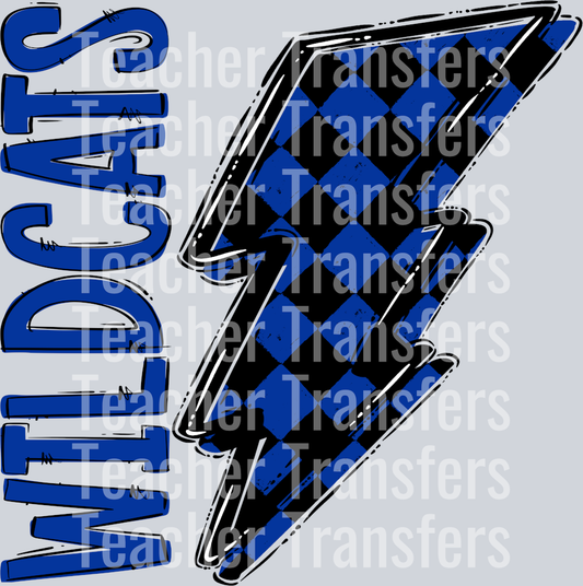 Team Go Single  Bolt Wildcats Royal Blue