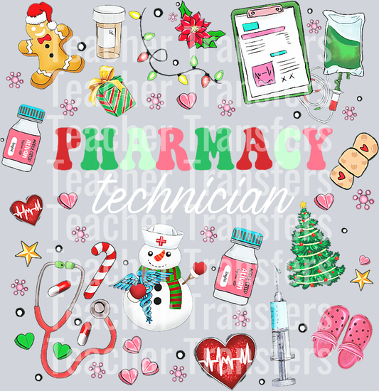 Pharmacy Technician Christmas Pharmacist CPhT Xmas Holiday T-Shirt