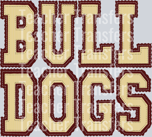 THE PREPSTER BULLDOGS VEGAS MAROON
