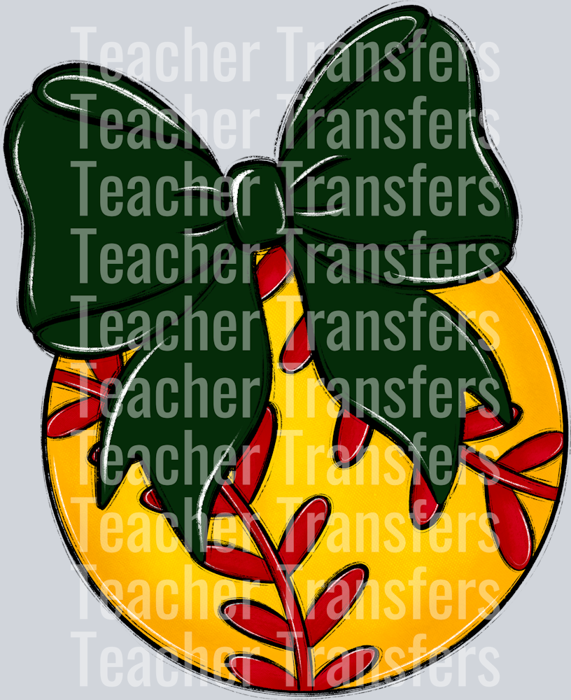 Bows and Balls Softball Dark Green