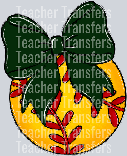 Bows and Balls Softball Dark Green