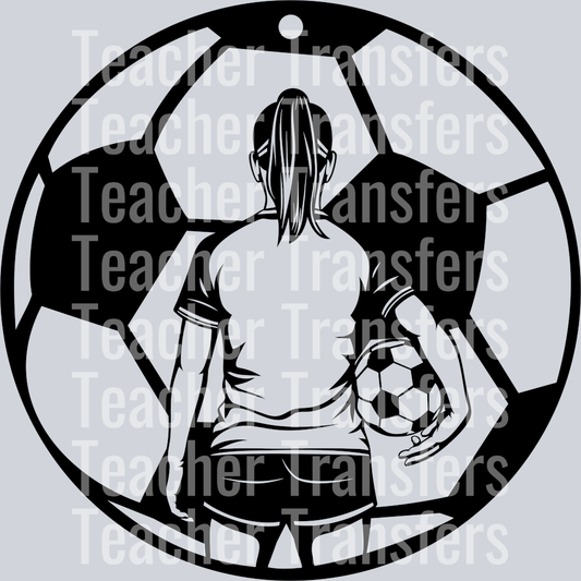 18. soccer ball with girl