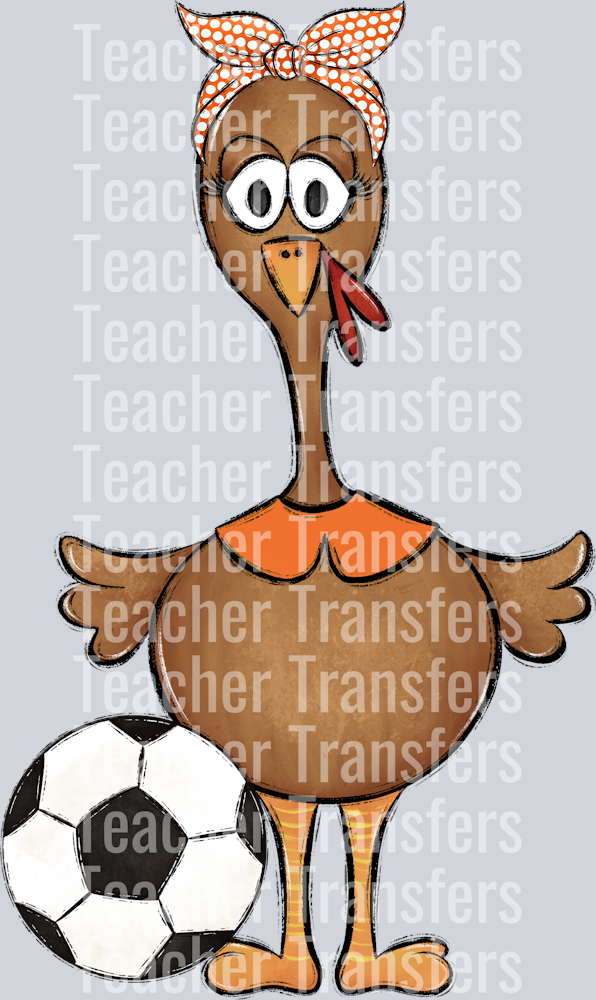 Turkey Family Set Girl Orange soccer