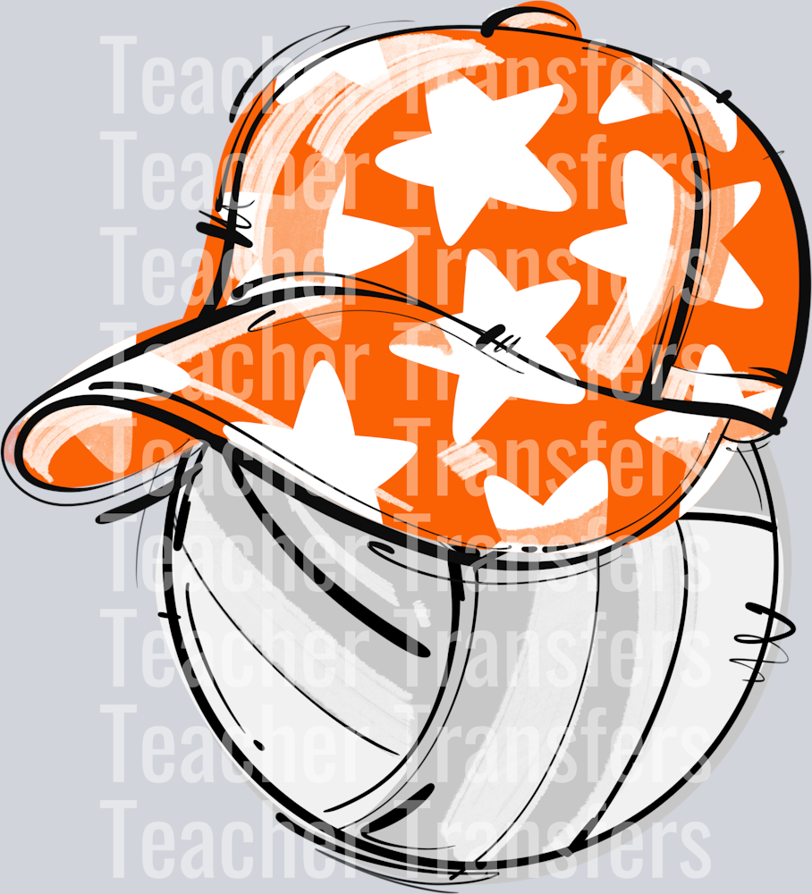 ORANGE PLAY BALL HAPPY FACE VOLLEYBALL