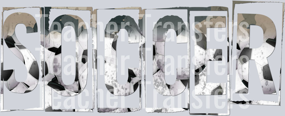 Grunge Sports Words  CAMO SOCCER