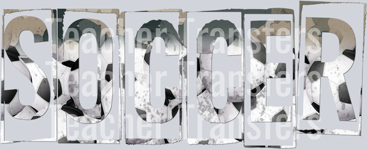 Grunge Sports Words  CAMO SOCCER