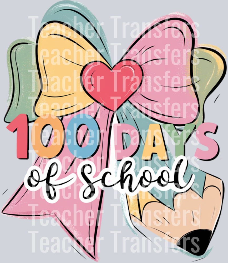 Coquette Bow 100 Days of School