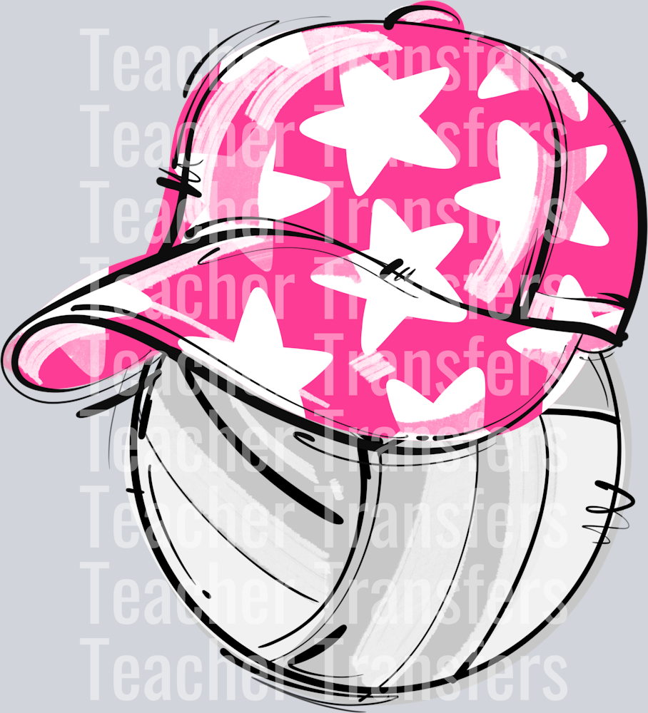 PINK PLAY BALL HAPPY FACE VOLLEYBALL