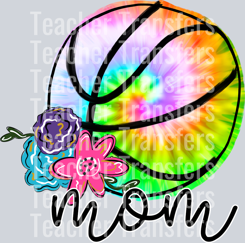 Tie Dye Basketball Mom