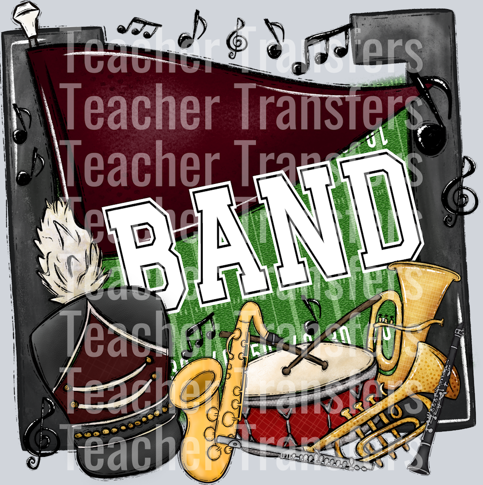 Band Pennants Maroon