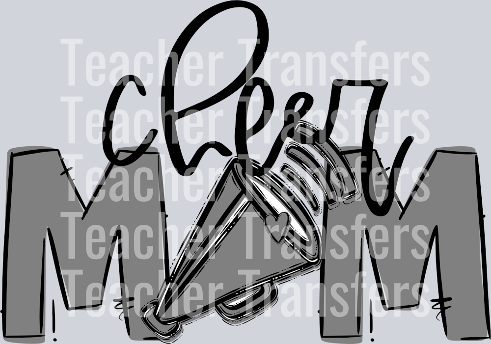 Cheer Mom Grey No Flower