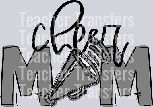 Cheer Mom Grey No Flower