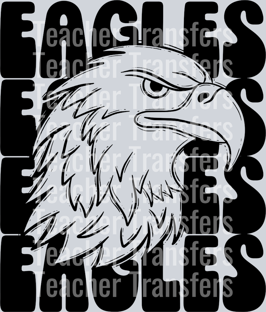 Stacked Mascots Eagles