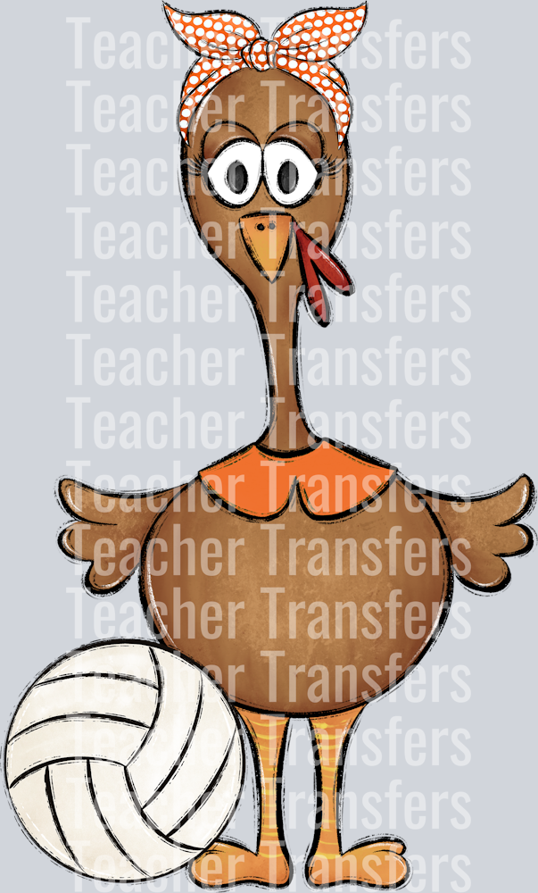 Turkey Family Set Girl Orange VOLLEYBALL
