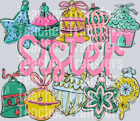 ORNAMENT NAME FRAME Sister