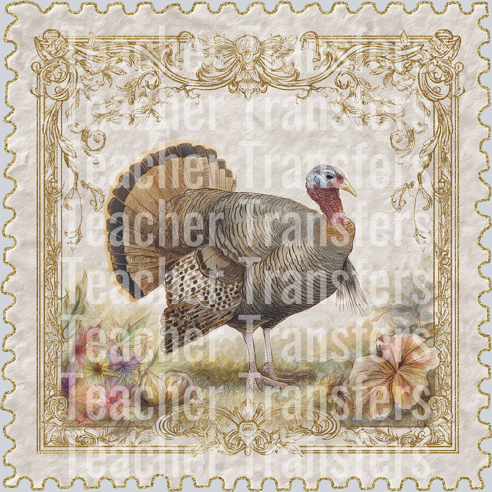 TURKEY THANKSGIVING POSTAGE STAMP
