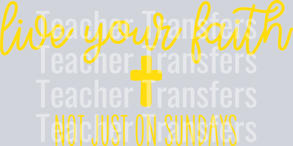 LiveYourFaith Yellow