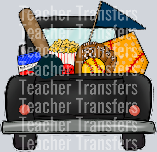 Follow me to the ballpark Navy Softball Truck