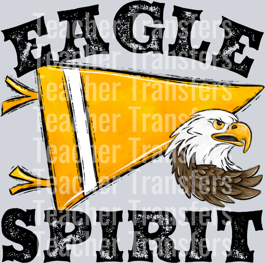 Pennant Mascots EAGLE Spirit Yellow Gold