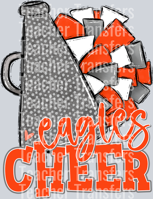 Cheer Customs Orange and Gray Eagles